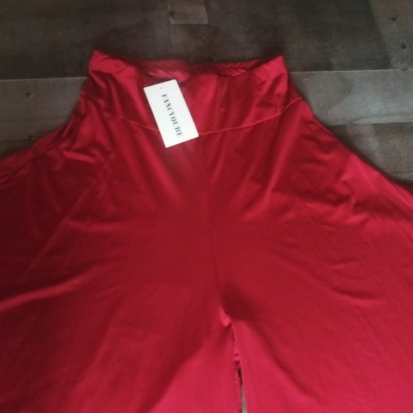 NWT Open Side Flowy Pants Red - Picture 7 of 11